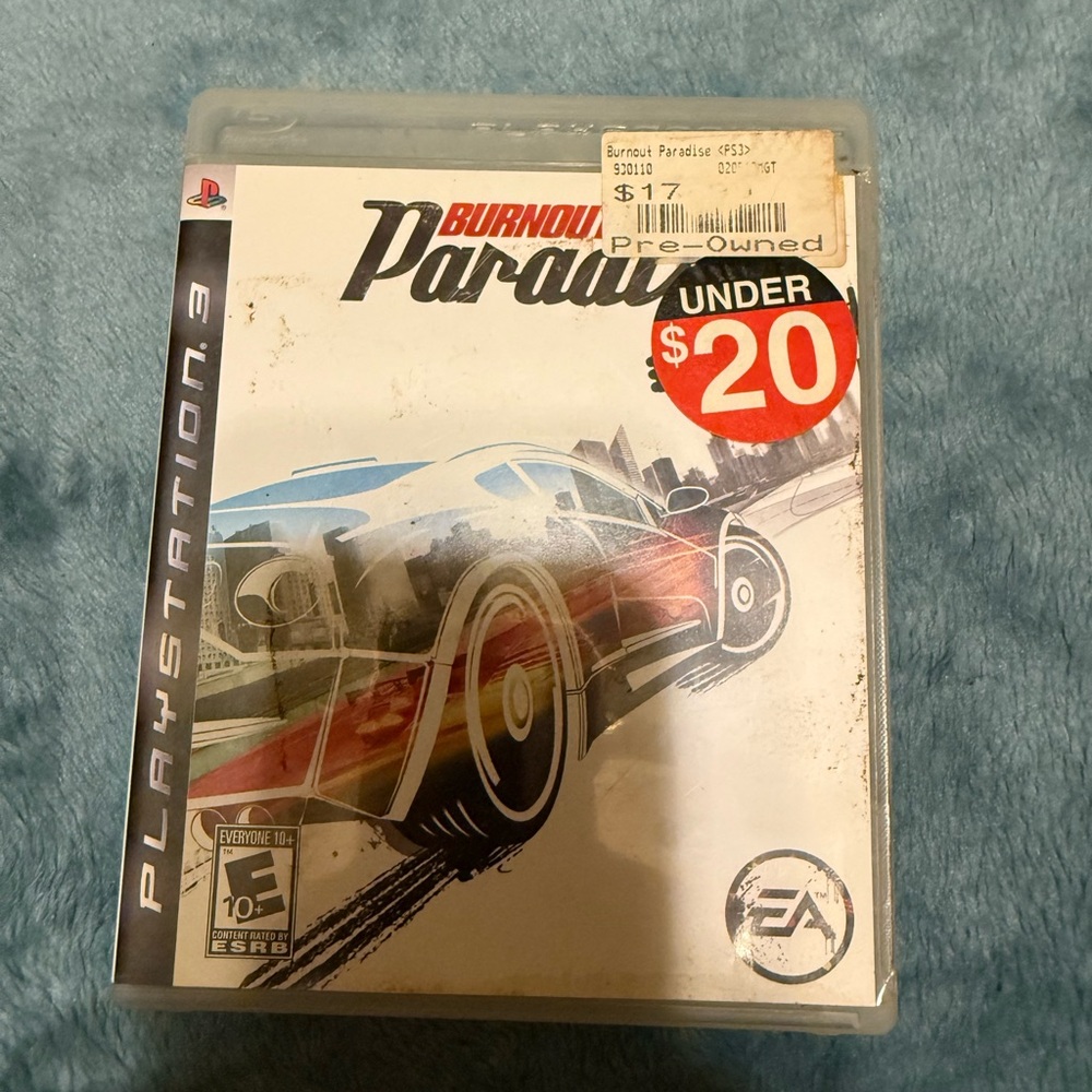 Sony Burnout Paradise for PlayStation 3 - Red, Blue, Black, and White